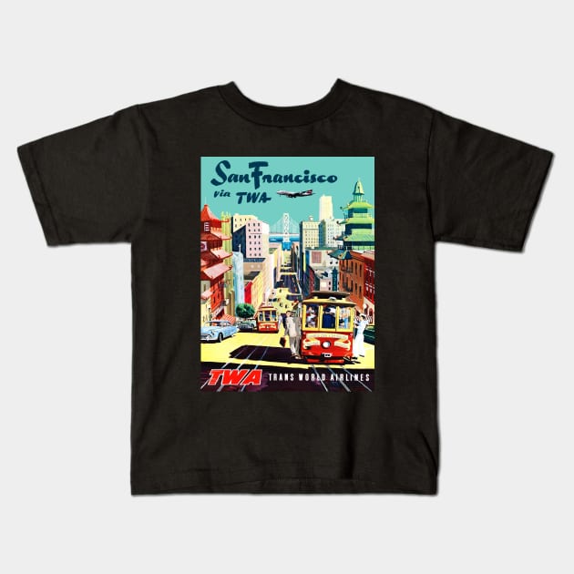 Visit San Francisco Kids T-Shirt by RockettGraph1cs